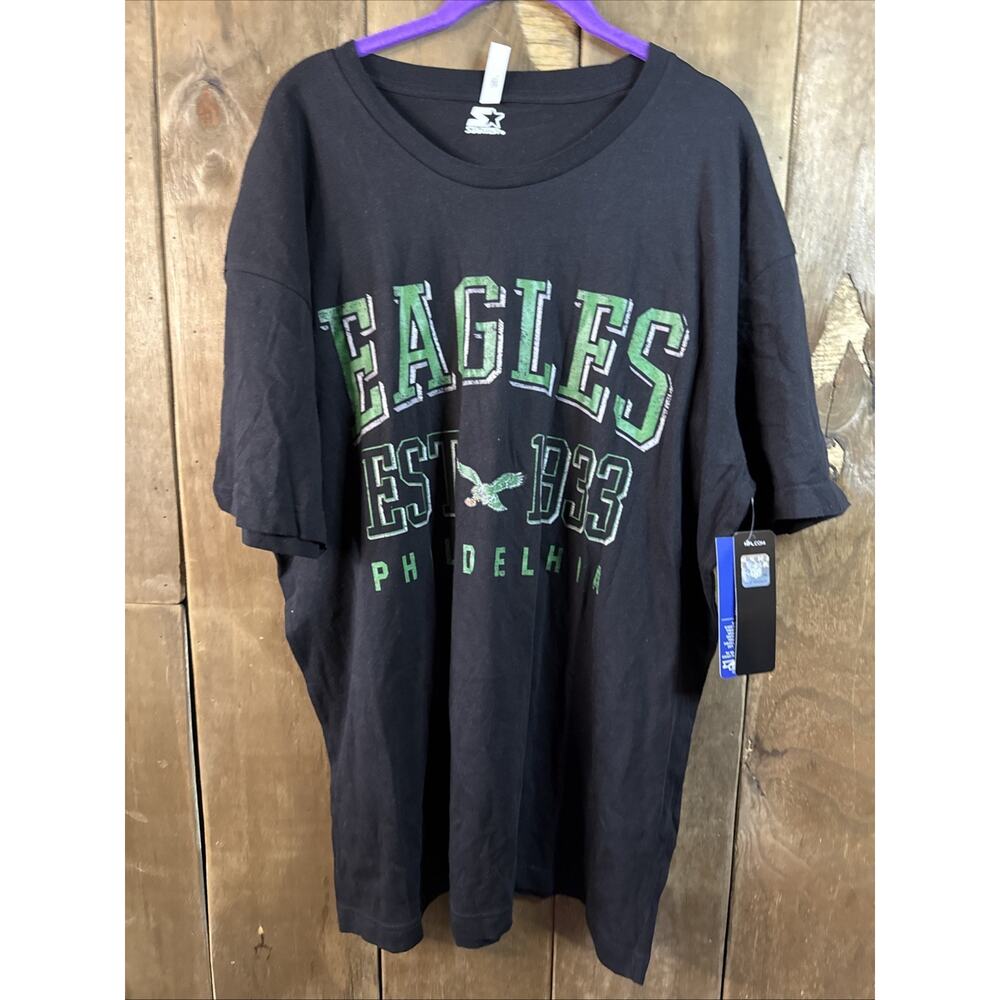Starter Black Philadelphia Eagles Shirt Size XL